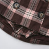 Blair Preppy Plaid Mini Skirt (Brown)