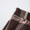 Blair Preppy Plaid Mini Skirt (Brown)