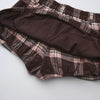 Blair Preppy Plaid Mini Skirt (Brown)
