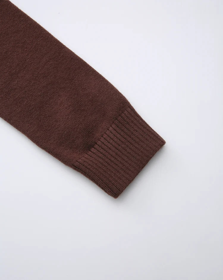 Ballet Knit Wrap Cardigan (Brown)