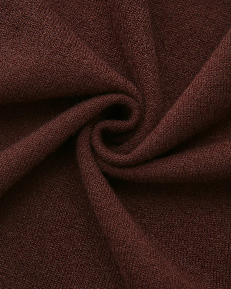 Ballet Knit Wrap Cardigan (Brown)