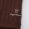 Colette Cable Knit Fold Over Pants (Brown)