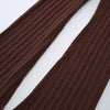 Colette Cable Knit Fold Over Pants (Brown)