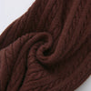 Colette Cable Knit Fold Over Pants (Brown)