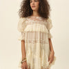 Heirloom Lace Ruffle Mini Dress