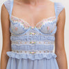 Cottage Rose Ruffle Mini Dress