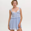 Cottage Rose Ruffle Mini Dress