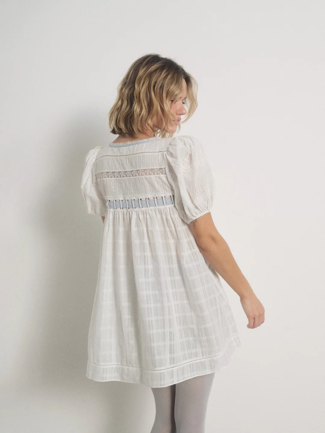 Cotton Ribbon Babydoll Sleep Dress