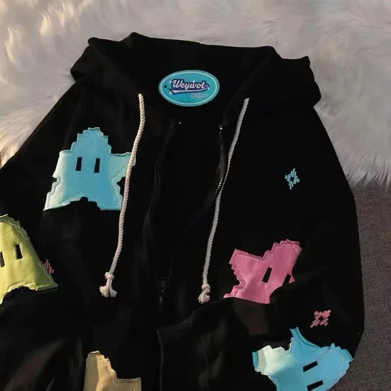 Starry Embroidered Sweatshirt