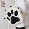 Cute Cat Paw Plush Backpack
