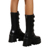 Gevini Platform Boots With Buckle