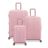 Luxuriant 3-Piece Pink Luggage Set
