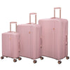 Luxuriant 3-Piece Pink Luggage Set