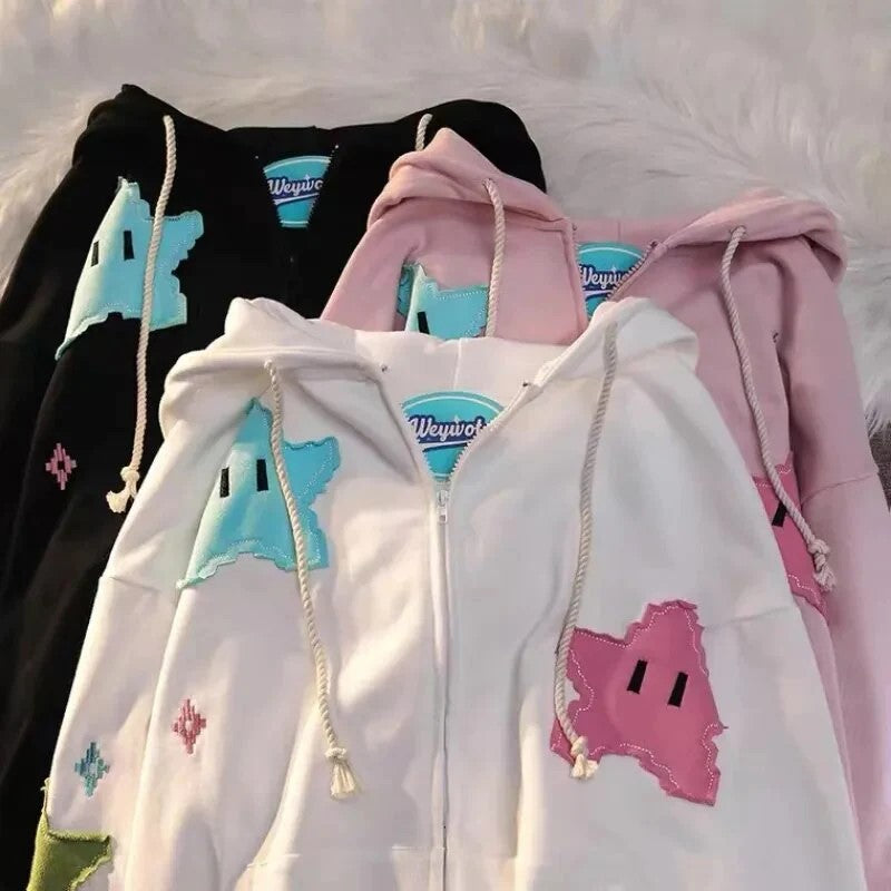 Starry Embroidered Sweatshirt