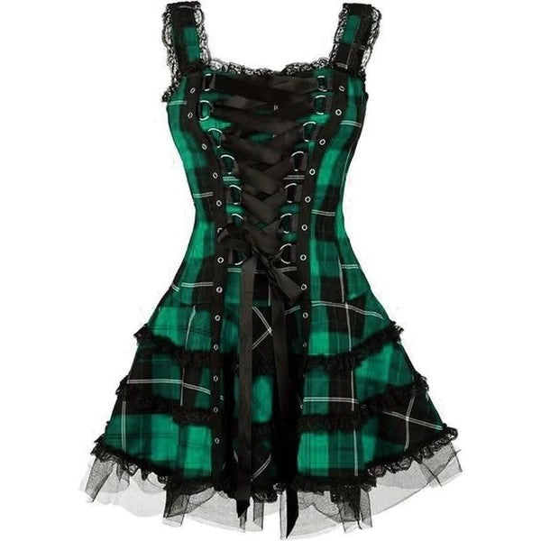 Gothic Dress with Xandrez Bandage Pattern