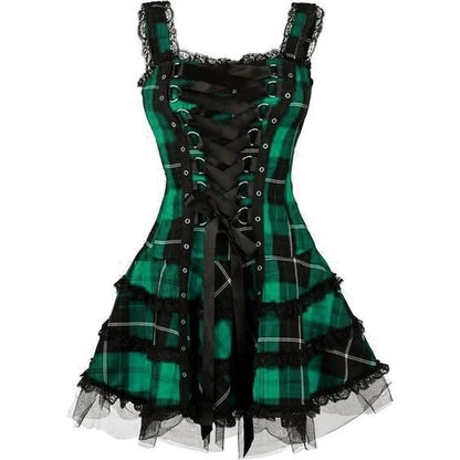 Gothic Dress with Xandrez Bandage Pattern