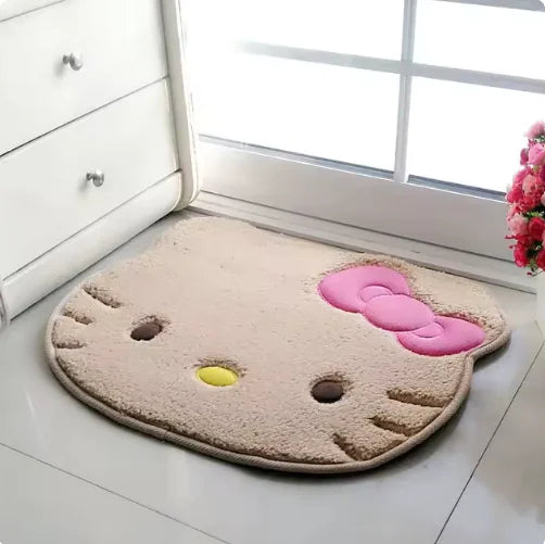 Hello Kitty Face Rug Kawaii