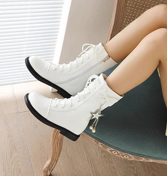 Martin Boots With Bow