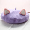 Purple Lovely Cat Ear Beret