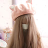Pink Lovely Cat Ear Beret