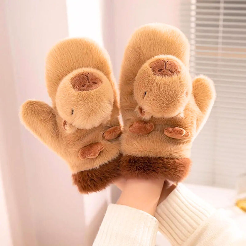 Kawaii Capybara Gloves
