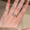 925 Sterling Silver White Gold Plated Cubic Zirconia Promise Ring