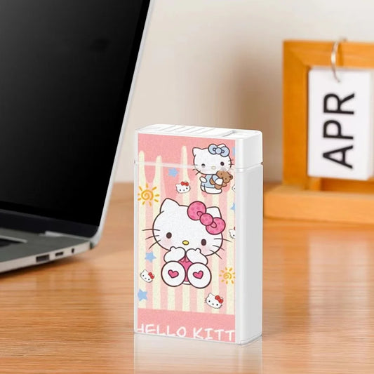 Magical Hello Kitty Cigarette Case With Lighter