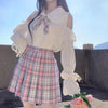 Long Sleeve Shirt Open Shoulders