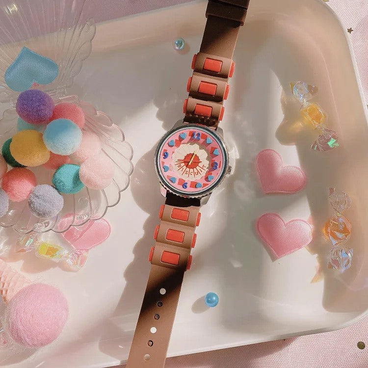 Brown Kawaii Candy Watch