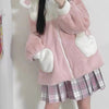 Jacket with cute bunny ears