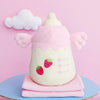 Kawaii Baby Bottle Cushion And Blanket