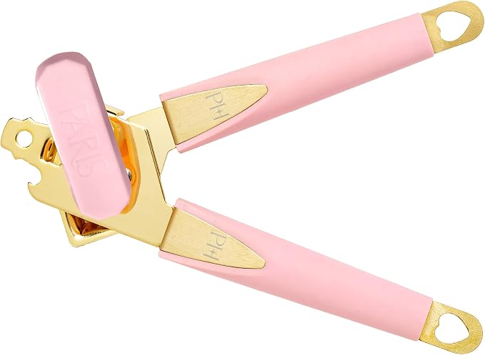 Paris Hilton Can Opener with Bottle Opener – Pink & Gold