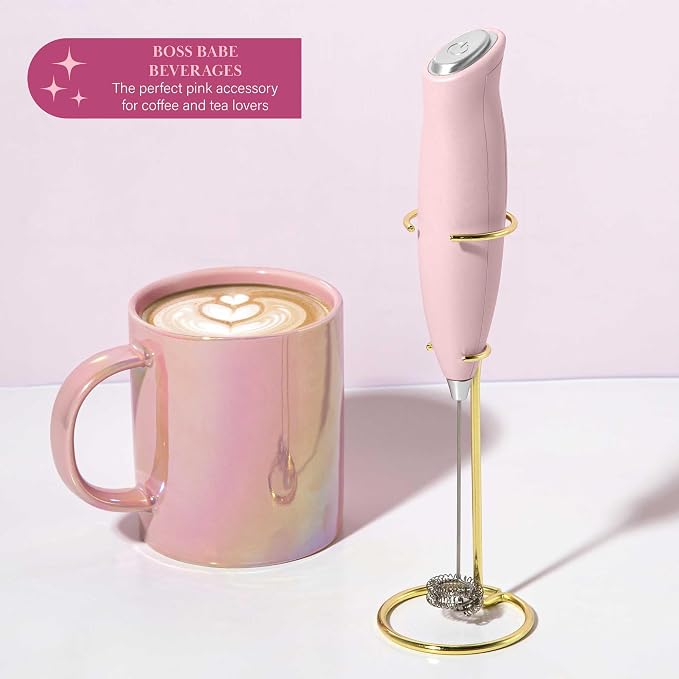 Paris Hilton Electric Milk Frother – Pink