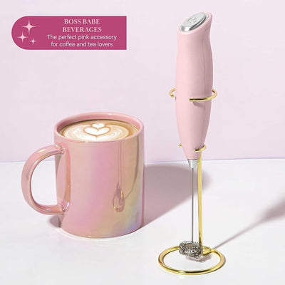 Paris Hilton Electric Milk Frother – Pink