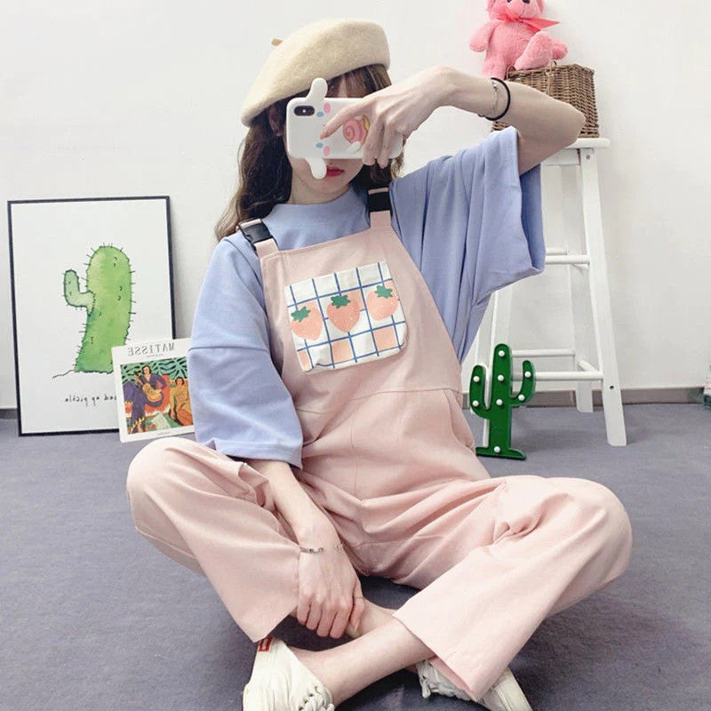 Cute Strawberry Jumpsuit