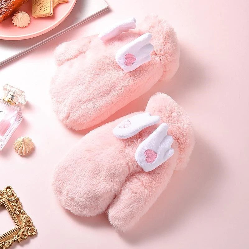 Fluffy Wing Gloves
