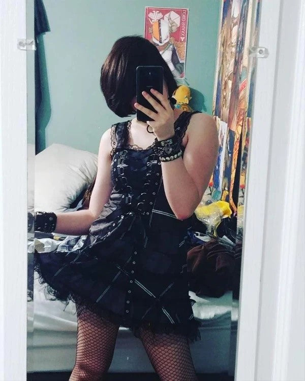 Gothic Dress with Xandrez Bandage Pattern