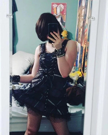 Gothic Dress with Xandrez Bandage Pattern