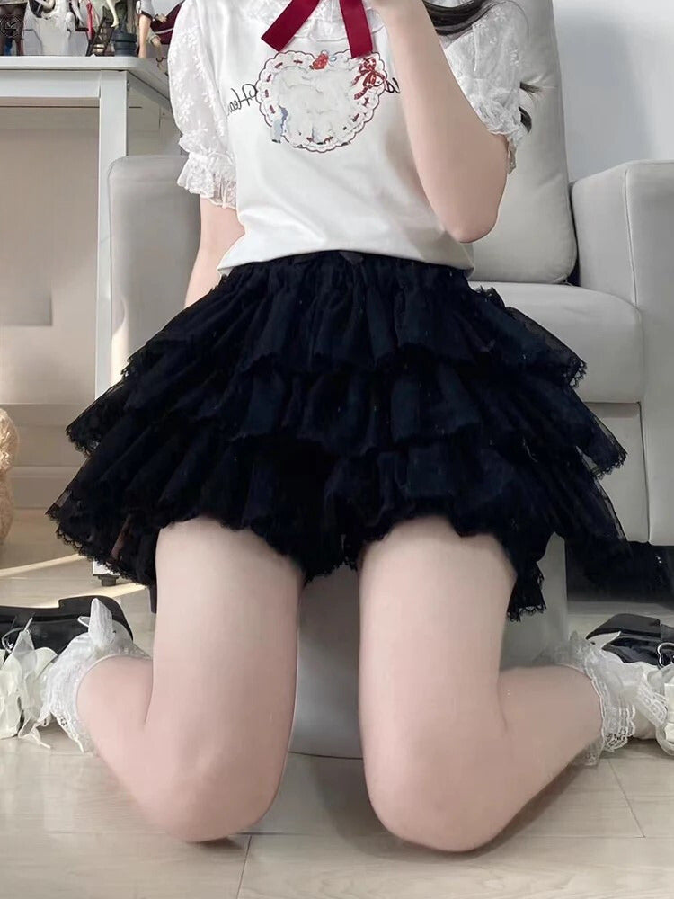 Pink Pants With Ruffled Hearts