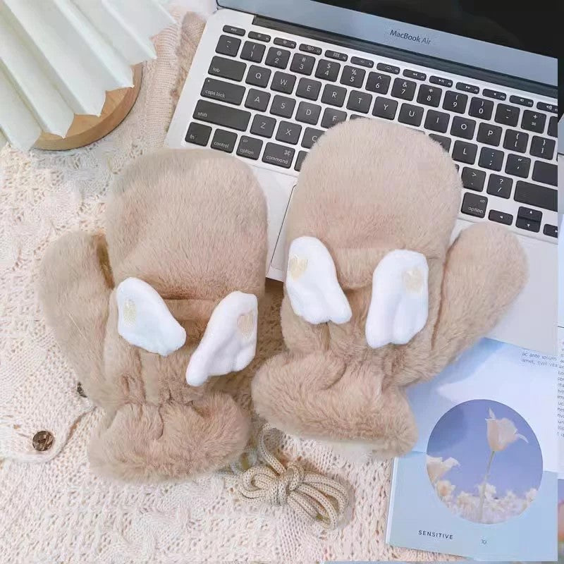 Fluffy Wing Gloves