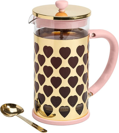Paris Hilton French Press Coffee Maker – Pink & Gold (1000ml)