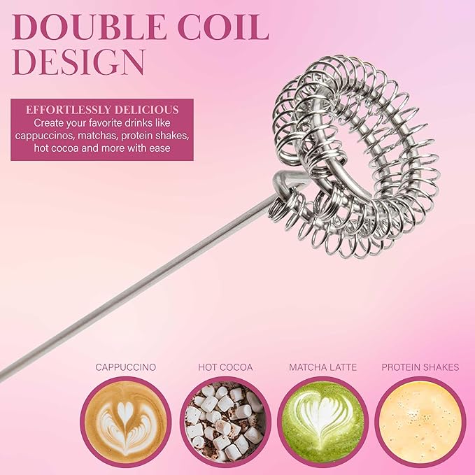Paris Hilton Electric Milk Frother – Pink