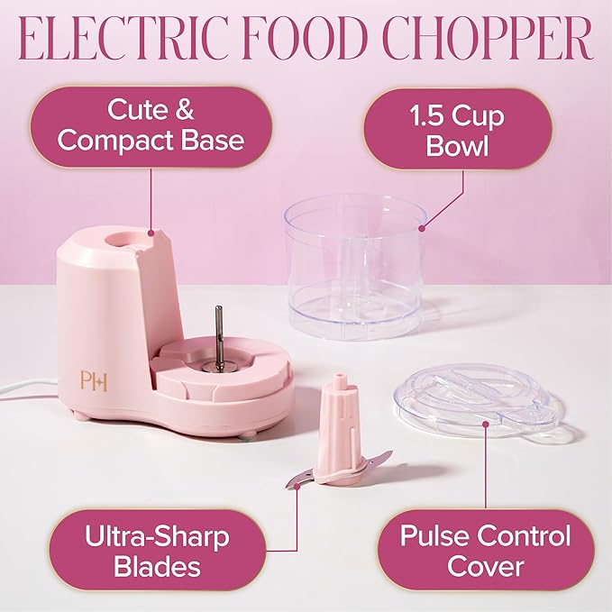 Paris Hilton Mini Food Chopper – Pink