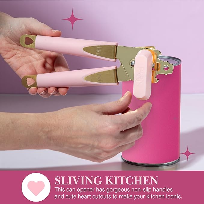 Paris Hilton Can Opener with Bottle Opener – Pink & Gold
