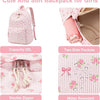 Pink Bow 3-Piece Backpack Set