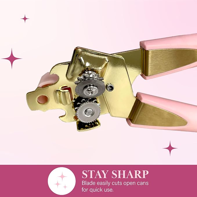 Paris Hilton Can Opener with Bottle Opener – Pink & Gold