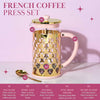 Paris Hilton French Press Coffee Maker – Pink & Gold (1000ml)