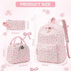 Pink Bow 3-Piece Backpack Set