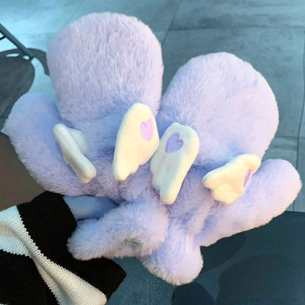 Fluffy Wing Gloves