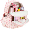 Pink Floral Backpack – 12 Inch